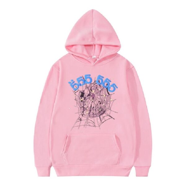 Sp5der pink hoodie